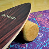 Surf-Inspired Wooden Balance Board with Wheel Enhance Core Strength, Stability, and Fun for 87767321