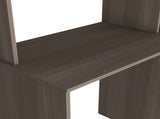 Aramis Desk, Five Shelves, Two Superior Shelves, Smokey Oak B097132896