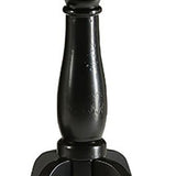 Black Side Table with Turned Pedestal B062P189133