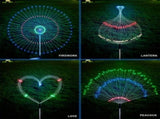 White 6-pack 120 LED 8-Mode Solar Fireworks Light, Outdoor Garden Waterproof Fireworks Light, Used 28148567