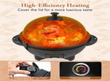 Black 1200W Electric BBQ Grill with Double-Zone Cooking, 2-in-1 Freestanding & Countertop Grill for 14283039