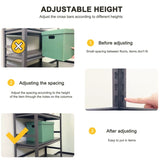 Storage Shelves 5 Tier Heavy Duty Metal Shelving Unit Adjustable Shelving Units and Storage Rack W1831128203