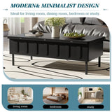 U-Can Lift-Top Coffee Table with 2 Drawers, Modern Space Saving Center Table with N724P292514B