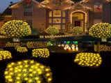 Colorful outdoor solar mesh lights, 6.6ft X 9.8ft fairy mesh lights with 200 LEDs, 8 modes, suitable 09068998
