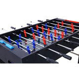 ZNTS 54-Inch Hurricane Foosball Table for Family Game Rooms with Light Cherry Finish, Analog Scoring and W465P164160