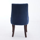 Rayon Cloth Flocking Linen Dining Chairs Channel Kitchen Dinner Chair Comfy Fabric Upholstered W1143P190235