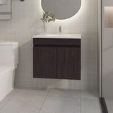 FM FURNITURE Rainbow City Vanity with 2 Doors, Wengue B128P293884