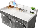 (58" Width x 28" Depth) Washer Dryer Countertop with Non-slip Pads, Laundry Wood Shelf Topper with W2641P490374
