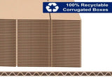 50pcs 12 "x 6" x 6 " thick 3mm corrugated cardboard box in kraft paper color 44810238