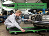 Foldable Automotive Mechanic Creeper with Thick EVA Foam PU Leather Cushion, 6 Universal Rolling 15920744