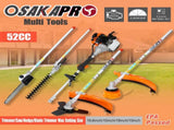 4 in 1 Multi-Functional Trimming Tool, 52CC 2-Cycle Garden Tool System with Gas Pole Saw, Hedge W46538845