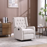 COOLMORE Recliner Chair,360 Degree Swivel Nursery Chair,Glider Chair,Modern Small W1539P151225