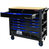 ZNTS 12-Layer Drawer Multi-purpose Tool Car, With Wheels, Wooden Countertops W1102P174872