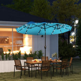 Outdoor beach umbrella/Double-Sided Market Umbrella 21399626