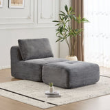 Modern Memory Foam Compressed Sofa,Single Chaise Longue for Living Room,Pet-Friendly Cloud Modular 97676888