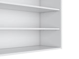 White Wall Cabinet with Open Storage B062P252208