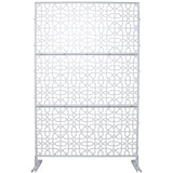 Outdoor & Indoor Privacy Metal Privacy 76" H48" W, Freestanding Decorative Privacy W465P193212
