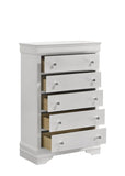 Blaze Modern Style 5-Drawer Chest Made with Wood in White B009P286633