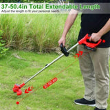 Powerful 8000 rpm telescopic weed trimmer/barbedless lawn mower/brush trimmer with 37 to 50.4 14369471