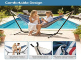 Double Hammock with Stand, Heavy Duty 2-Person Hammock for Outdoors & Indoors, Includes Portable 71083311
