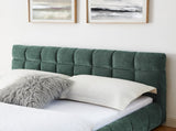 Queen Size Upholstered Bed ,comfortable upholstered bed frame, Chenille fabric, with headboard and W487P235285