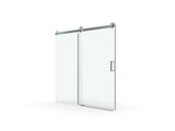 56" - 60" W x 76" H Frameless Shower Door Soft-closing Single Sliding, 1/4" Tempered Glass W1573P198748