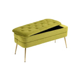 ZNTS COOLMORE Storage Ottoman,Bedroom End Bench,Upholstered Fabric Storage Ottoman with Safety Hinge, W395111783