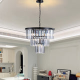 (Same as W1340102277/L5007) Black Luxury Crystal Chandelier Modern Chandeliers Lights Fixture W1340P189315