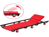 4 Level Adjustable Backrest Mechanic Rolling Creeper, Heavy Duty 6 Swivel Casters Garage Repair Cart 97371296