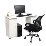 ZNTS [Old code:04429348]One Door Four Drawers Computer Desk White 47963814