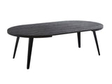 Extendable table,DINING TABLE,OFFICE TABLE,COFFEE TABLE,metal leg,MDF top,100/140/180x100x75cm,BLACK W234P288307