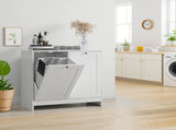 Tilted Laundry Hamper with Removable Basket, Hidden Laundry Hamper, Bathroom Laundry Hamper Storage W1706P574110