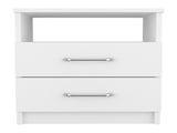 Brookeline 2-Drawer 1-Shelf Rectangle Nightstand White B06280585