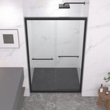 44-48"x72" Aluminum Frame Double Sliding Shower Door,Bypass Bathroom Sliding Door with Premium 5/16" W2011P293394