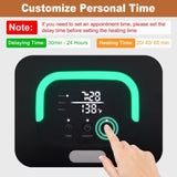 Large Hot Luxury Towel Warmer Bucket Timer Electric Towel Warmer for Bathroom,22 Liter Capacity Spa 75022020