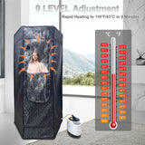 Sauna Box XL Portable Sauna Portable Sauna for Home with 4L Steam Generator Equipped with Remote 29542277