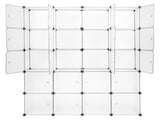 20 Cube Organizer Stackable Plastic Cube Storage Shelves Design Multifunctional Modular Closet 05058128