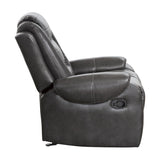 Modern Luxury Chair Glider Reclining 1pc Formal Living Room Furniture Premium Faux Leather B011P228953