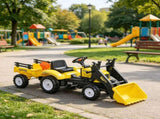 Ride-On Construction Vehicle Toy Kids Bulldozer/Excavator with Real Dirt Bucket, 6 Wheels & Cargo 93221001