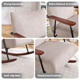 Modern Accent Chair Arm Chair Living Room Rocking Chair Metal Frame W1403P241855