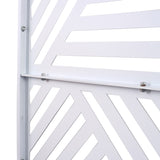 Outdoor & Indoor Privacy Metal Privacy 76" H48" W, Freestanding Decorative Privacy W465P193161