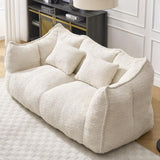 Soft beanbag chair with high resilience foam core for two people. The comfortable square recliner W1996P252271