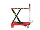 Hydraulic Lift Table Cart,500lbs Load Capacity 28.5Inch Lifting Height, Single Scissor Lift Table W2680P272806