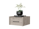 Light Gray Wall-Mounted Floating Nightstand B062P175140
