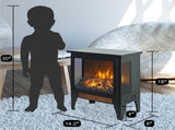 15 inch Freestanding Electric Fireplace Stove heater with 3D Flame effect W1769P205859