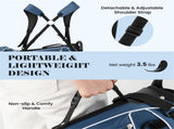 Blue Golf Stand Bag 3-Way Dividers Polyester Lightweight with 4 Zipper Pockets for Travel 76935516