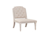 Wynsor Fabric & Antique Champagne Finish Side Chair B2726P243299