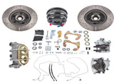 7Inch Dual Booster Front Power Disc Brake Conversion Kit Drilled & Slotted Fits for Chevy Full-Size 98366754