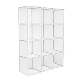 ZNTS Cube Storage 12-Cube Book Shelf Storage Shelves Closet Organizer Shelf Cubes Organizer Bookcase 02284857