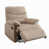 Light Brown Recliner with Pillow Top Arm B062P215436